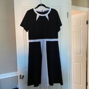 Eloquii dress is size 18, black and white.